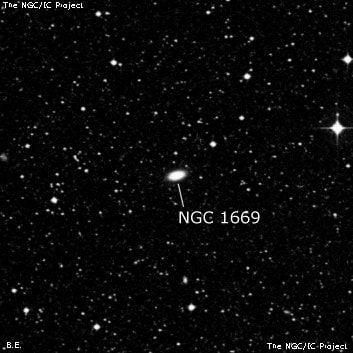 NGC 1669 - спиральная галактика. Описание NGC 1669:, Галактика в созвездии Золотая Рыба