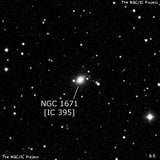 NGC 1671 - линзовидная галактика. Описание NGC 1671:, Галактика в созвездии Орион