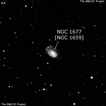 NGC 1677 - галактика. Описание NGC 1677:, Галактика в созвездии Эридан