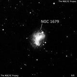NGC 1679 - спиральная галактика с баром. Описание NGC 1679:, Галактика в созвездии Резец