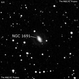 NGC 1691 - спиральная галактика с баром. Описание NGC 1691:, Галактика в созвездии Орион