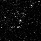 NGC 1695 - рассеянное скопление звёзд. Описание NGC 1695:, Шаровое скопление в созвездии Золотая Рыба