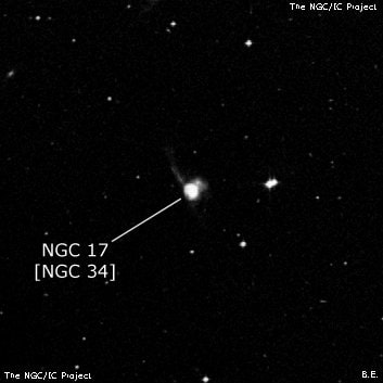 NGC 17 - галактика. Описание NGC 17:, Объект глубокого космоса в созвездии Кит