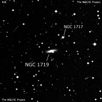 NGC 1719 - спиральная галактика. Описание NGC 1719:, Галактика в созвездии Орион