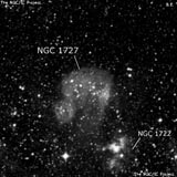NGC 1727 - рассеянное скопление звёзд. Описание NGC 1727:, Комплекс туманностей в созвездии Золотая Рыба