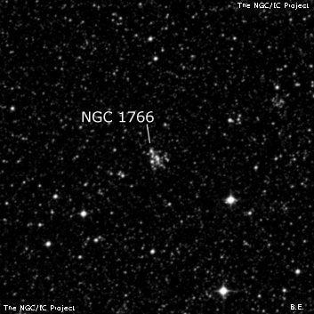 NGC 1766 - рассеянное скопление звёзд. Описание NGC 1766:, Рассеянное скопление в созвездии Столовая Гора