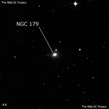 NGC 179 - галактика. Описание NGC 179:, Галактика в созвездии Кит