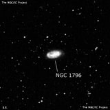 NGC 1796 - спиральная галактика с баром. Описание NGC 1796:, Галактика в созвездии Золотая Рыба