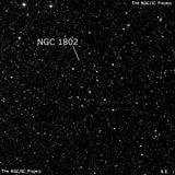 NGC 1802 - рассеянное скопление звёзд. Описание NGC 1802:, Рассеянное скопление в созвездии Телец