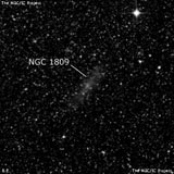 NGC 1809 - спиральная галактика. Описание NGC 1809:, Галактика в созвездии Золотая Рыба