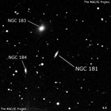 NGC 181 - галактика. Описание NGC 181:, Галактика в созвездии Андромеда