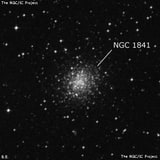 NGC 1841 - шаровое скопление звёзд. Описание NGC 1841:, Шаровое скопление в созвездии Столовая Гора