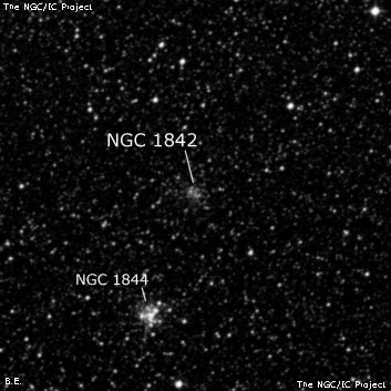 NGC 1842 - рассеянное скопление звёзд. Описание NGC 1842:, Рассеянное скопление в созвездии Золотая Рыба