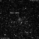 NGC 1845 - рассеянное скопление звёзд. Описание NGC 1845:, Объект глубокого космоса в созвездии Столовая Гора