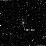 NGC 1882 - рассеянное скопление звёзд. Описание NGC 1882:, Рассеянное скопление в созвездии Золотая Рыба