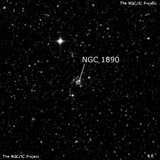 NGC 1890 - рассеянное скопление звёзд. Описание NGC 1890:, Рассеянное скопление в созвездии Столовая Гора
