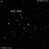 NGC 1891 - группа звёзд. Описание NGC 1891:, Рассеянное скопление в созвездии Голубь