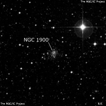 NGC 1900 - рассеянное скопление звёзд. Описание NGC 1900:, Рассеянное скопление в созвездии Золотая Рыба
