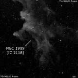 NGC 1909 - туманность. Описание NGC 1909:, Отражательная туманность в созвездии Эридан