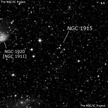 NGC 1915 - по указанным Генри Дрейером координатам, объект повторно не найден; . Описание NGC 1915:, Объект глубокого космоса в созвездии Золотая Рыба