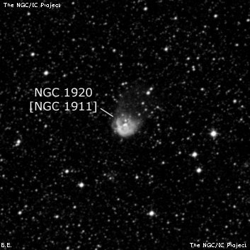 NGC 1920 - туманность. Описание NGC 1920:, Область H II в созвездии Золотая Рыба