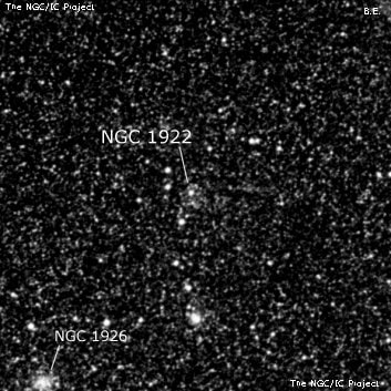 NGC 1922 - рассеянное скопление звёзд. Описание NGC 1922:, Рассеянное скопление в созвездии Золотая Рыба