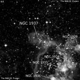 NGC 1937 - рассеянное скопление звёзд. Описание NGC 1937:, Объект глубокого космоса в созвездии Золотая Рыба
