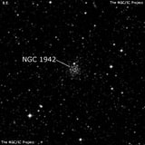 NGC 1942 - рассеянное скопление звёзд. Описание NGC 1942:, Рассеянное скопление в созвездии Золотая Рыба