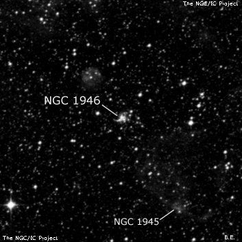 NGC 1946 - рассеянное скопление звёзд. Описание NGC 1946:, Рассеянное скопление в созвездии Золотая Рыба
