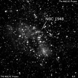 NGC 1948 - рассеянное скопление звёзд. Описание NGC 1948:, Комплекс туманностей в созвездии Золотая Рыба
