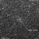 NGC 1959 - рассеянное скопление звёзд. Описание NGC 1959:, Рассеянное скопление в созвездии Столовая Гора