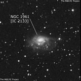 NGC 1961 - спиральная галактика с баром. Описание NGC 1961:, Галактика в созвездии Жираф