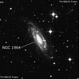 NGC 1964 - спиральная галактика с баром. Описание NGC 1964:, Галактика в созвездии Заяц