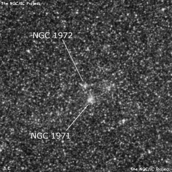 NGC 1972 - рассеянное скопление звёзд. Описание NGC 1972:, Рассеянное скопление в созвездии Золотая Рыба
