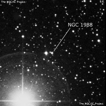 NGC 1988 - одиночная звезда. Описание NGC 1988:, Двойная звезда в созвездии Телец