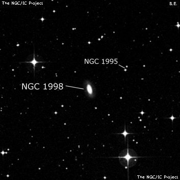 NGC 1998 - линзовидная галактика. Описание NGC 1998:, Галактика в созвездии Живописец
