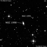 NGC 1998 - линзовидная галактика. Описание NGC 1998:, Галактика в созвездии Живописец