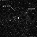 NGC 2006 - рассеянное скопление звёзд. Описание NGC 2006:, Объект глубокого космоса в созвездии Золотая Рыба