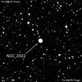 NGC 2022 - планетарная туманность. Описание NGC 2022:, Планетарная туманность в созвездии Орион