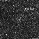 NGC 2036 - рассеянное скопление звёзд. Описание NGC 2036:, Рассеянное скопление в созвездии Столовая Гора