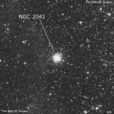 NGC 2041 - рассеянное скопление звёзд. Описание NGC 2041:, Шаровое скопление в созвездии Золотая Рыба