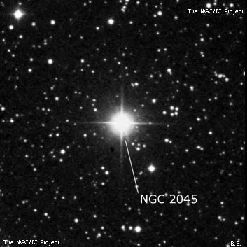 NGC 2045 - одиночная звезда. Описание NGC 2045:, Двойная звезда в созвездии Телец