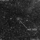 NGC 2052 - туманность. Описание NGC 2052:, Комплекс туманностей в созвездии Золотая Рыба