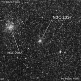 NGC 2057 - рассеянное скопление звёзд. Описание NGC 2057:, Рассеянное скопление в созвездии Столовая Гора