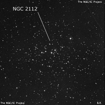 NGC 2112 - рассеянное скопление звёзд. Описание NGC 2112:, Рассеянное скопление в созвездии Орион