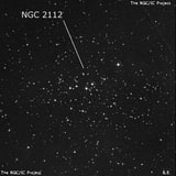 NGC 2112 - рассеянное скопление звёзд. Описание NGC 2112:, Рассеянное скопление в созвездии Орион