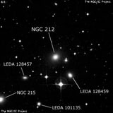 NGC 212 - галактика. Описание NGC 212:, Галактика в созвездии Феникс