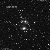 NGC 2129 - рассеянное скопление звёзд. Описание NGC 2129:, Рассеянное скопление в созвездии Близнецы