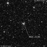 NGC 2130 - рассеянное скопление звёзд. Описание NGC 2130:, Шаровое скопление в созвездии Золотая Рыба