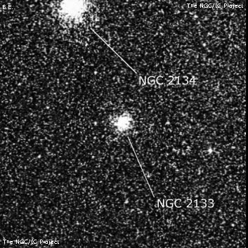 NGC 2133 - рассеянное скопление звёзд. Описание NGC 2133:, Рассеянное скопление в созвездии Столовая Гора